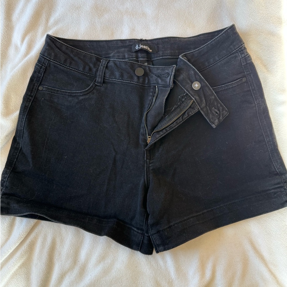Black Jean shorts women’s size 12
